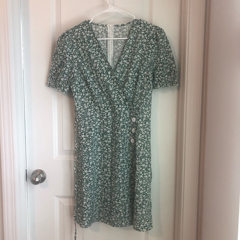 Green Ditsy Dress